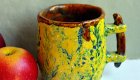 Мастер-класс по керамике “Чашка с осенними травами” Киев