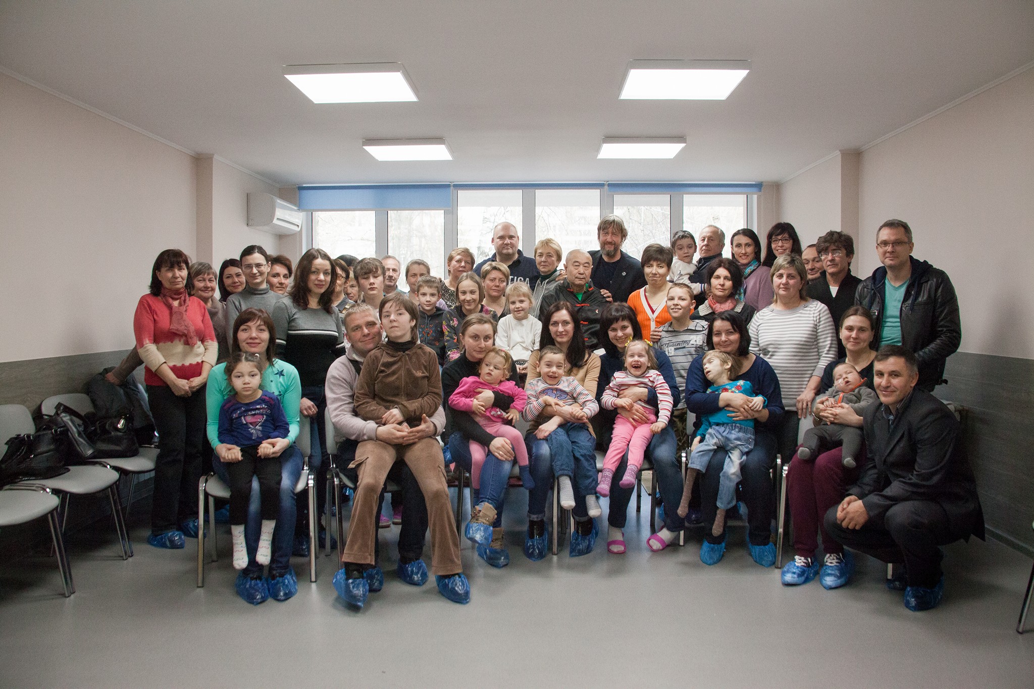 Фото участников семинара для родителей детей с ДЦП в Пуще Водице 2017. Автор: Наталия Волкова