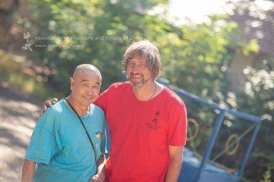 Vladimir Fedortsov with his Teacher Mu Yuchun. Odessa. Ukraine.