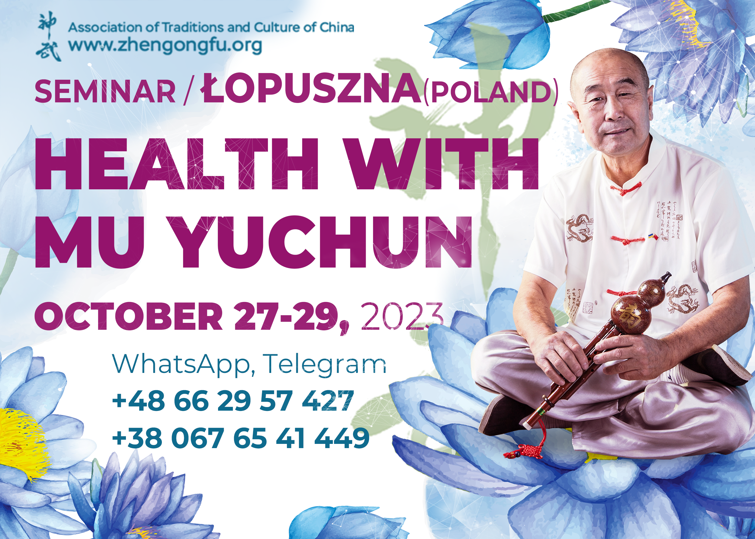 ŁOPUSZNA, Poland, Seminar, Health, Mu Yuchun, October, 2023.