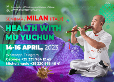 Milan, Italy, Seminar, Health, Wellbeing, Master Mu Yuchun, April, 2023.