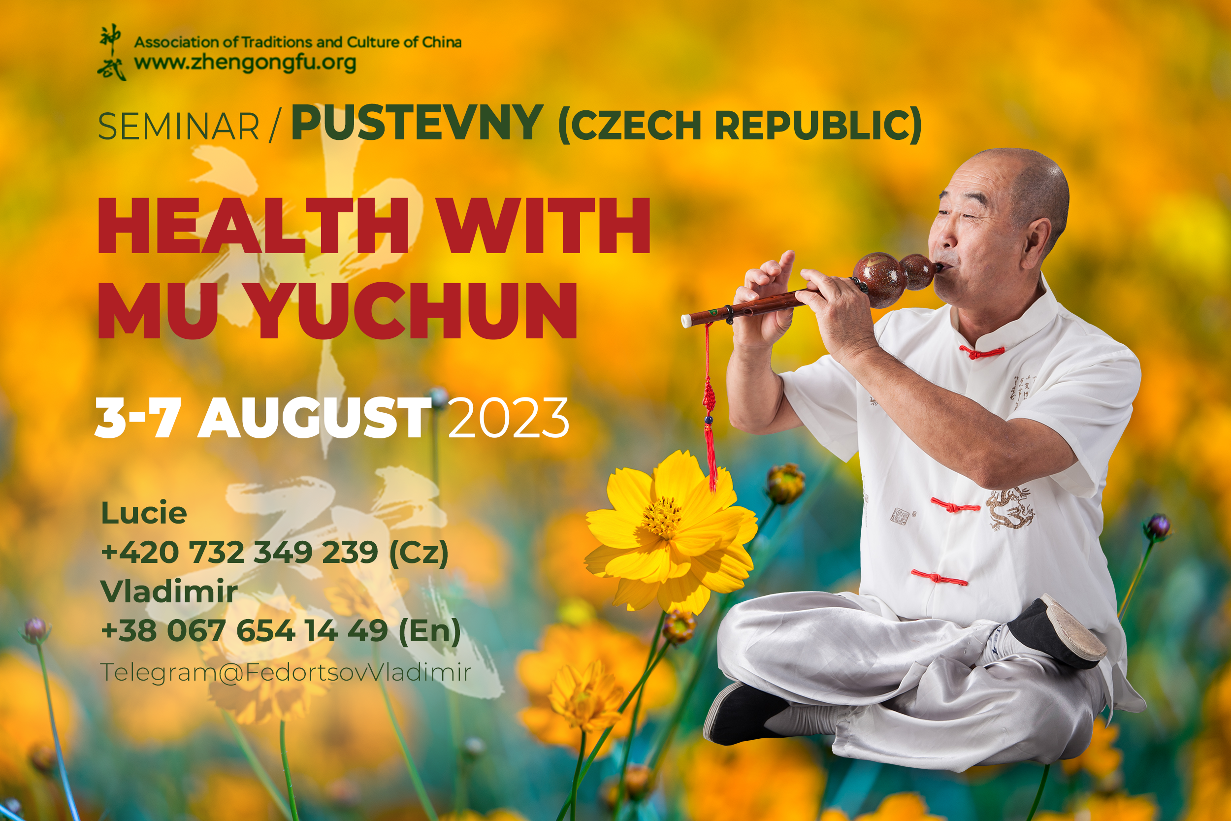 Seminar with Mu Yuchun, Pusterny, Czech republic, june, 2023
