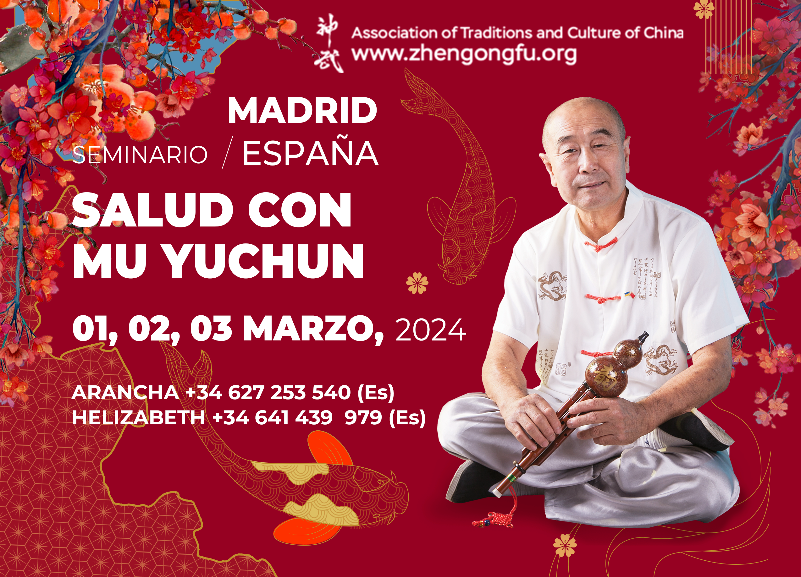 Madrid, Spain, Sеminar, Health, Master Mu Yuchun, 2024