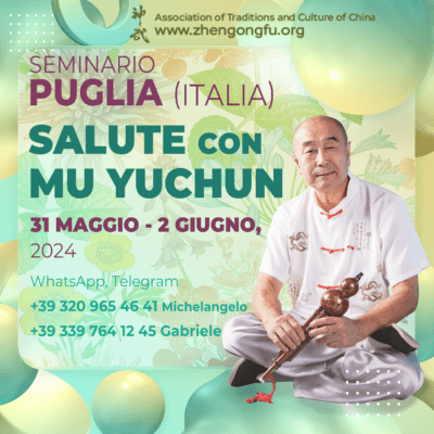 Puglia, Italia, Seminario, Salute, Maestro Mu Yuchun, 2024.