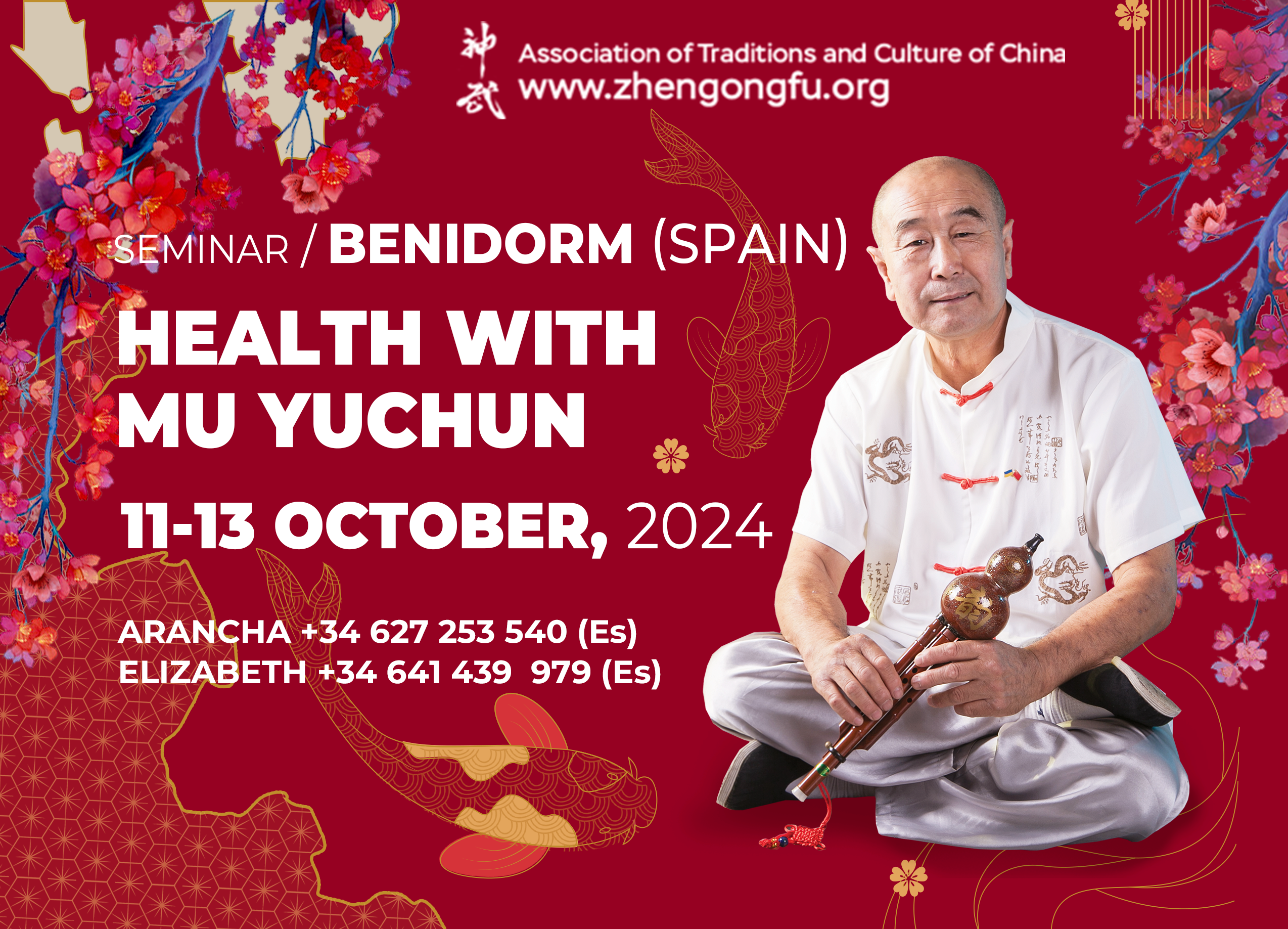 Benidorm, Spain. Sеminar, Health, Master Mu Yuchun, October, 2024.