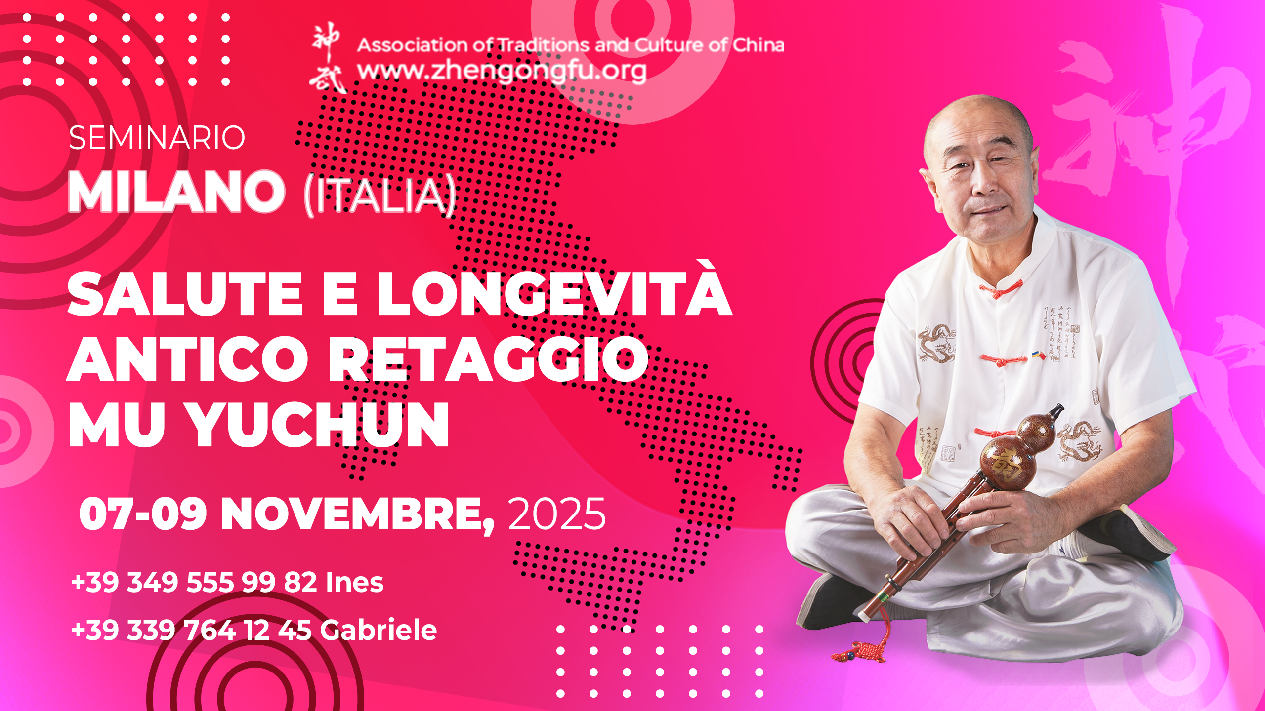 Milan, Italy, Seminar, Health, longevity, Ancient Heritage, Mu Yuchun, November, 2025.