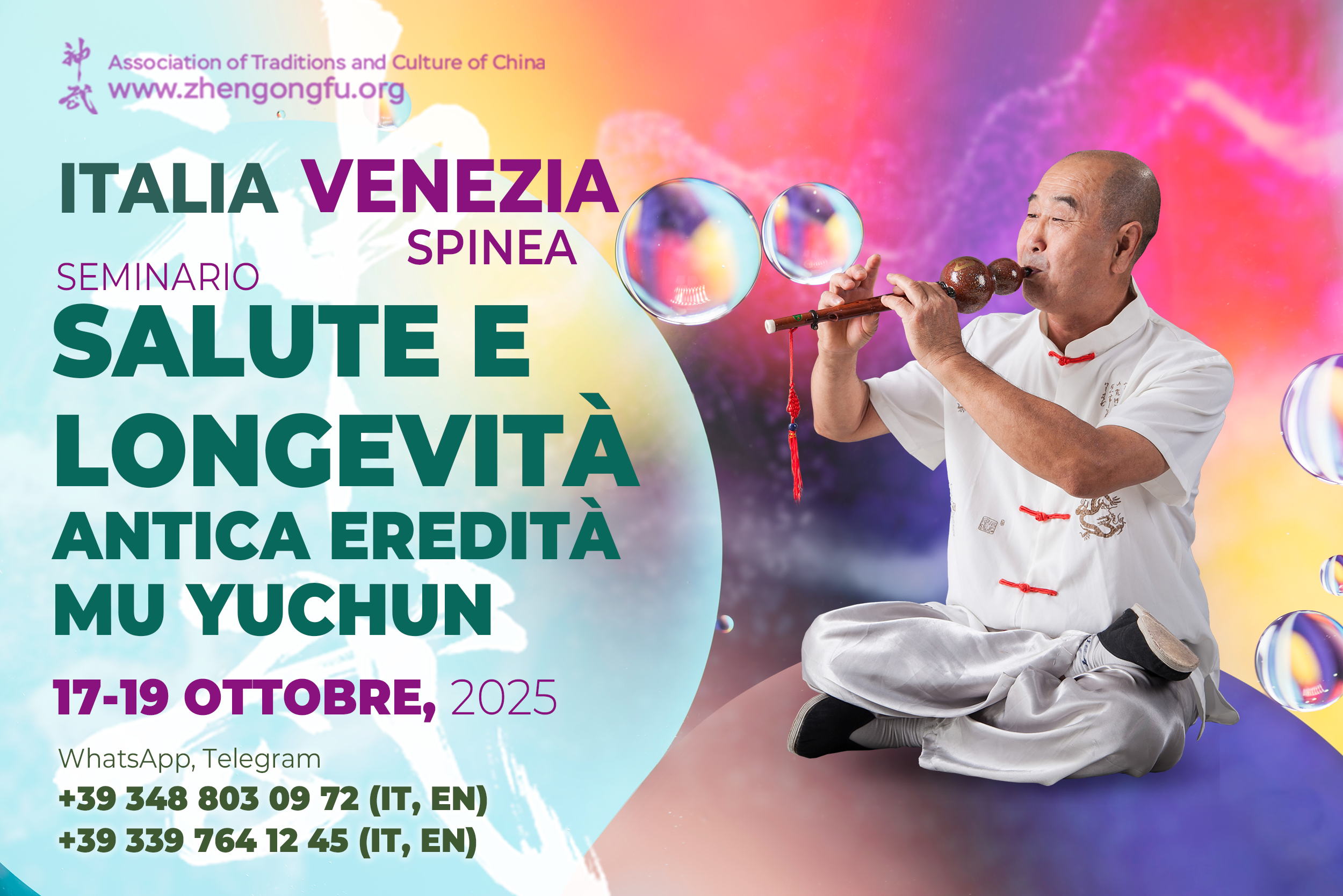 Venezia, Italy, Spinea. Seminar, Health, longevity, Ancient Heritage, Mu Yuchun, October, 2025