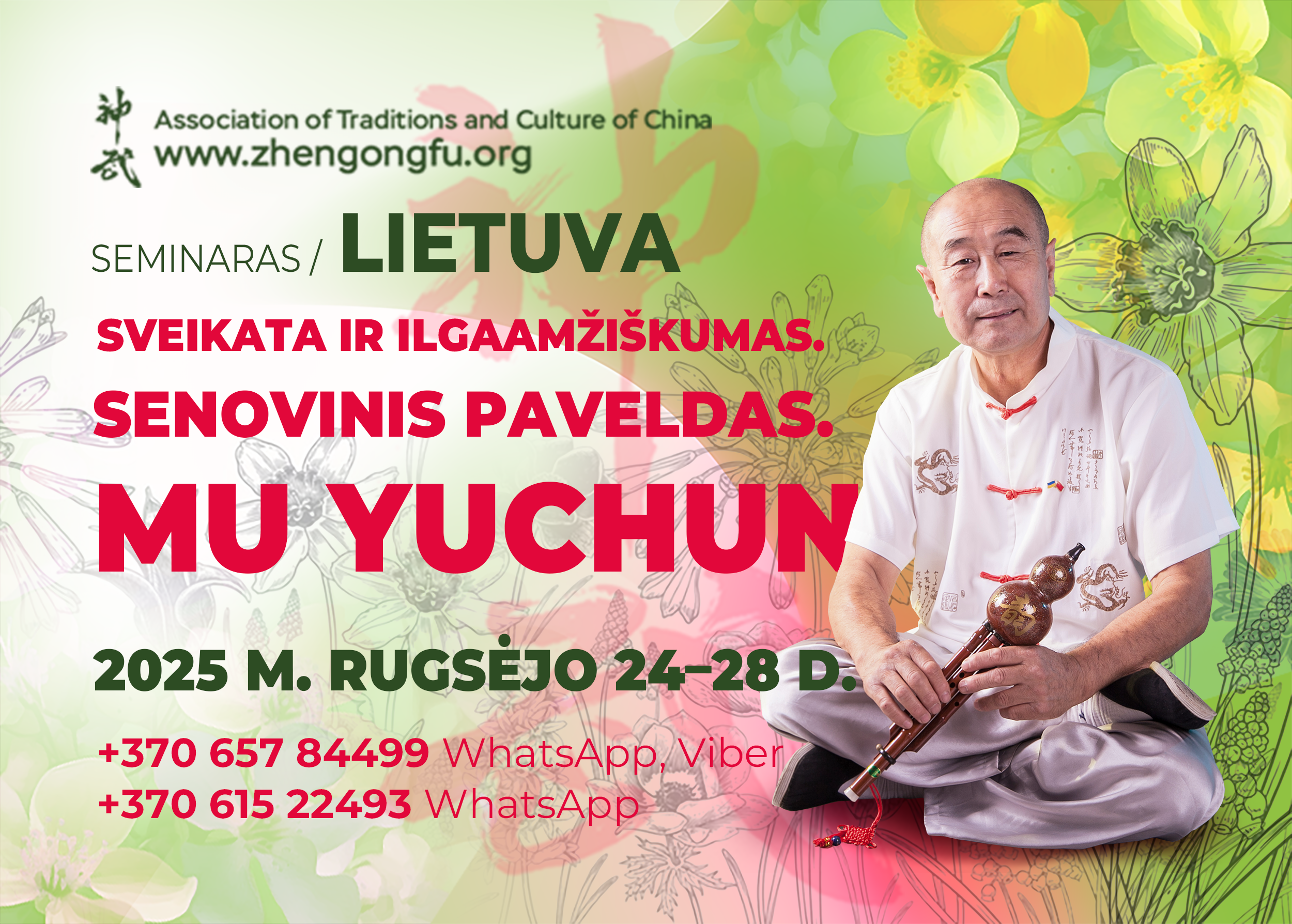 Lithuania, Seminar, Health, longevity, Ancient Heritage, Mu Yuchun, September 2025.