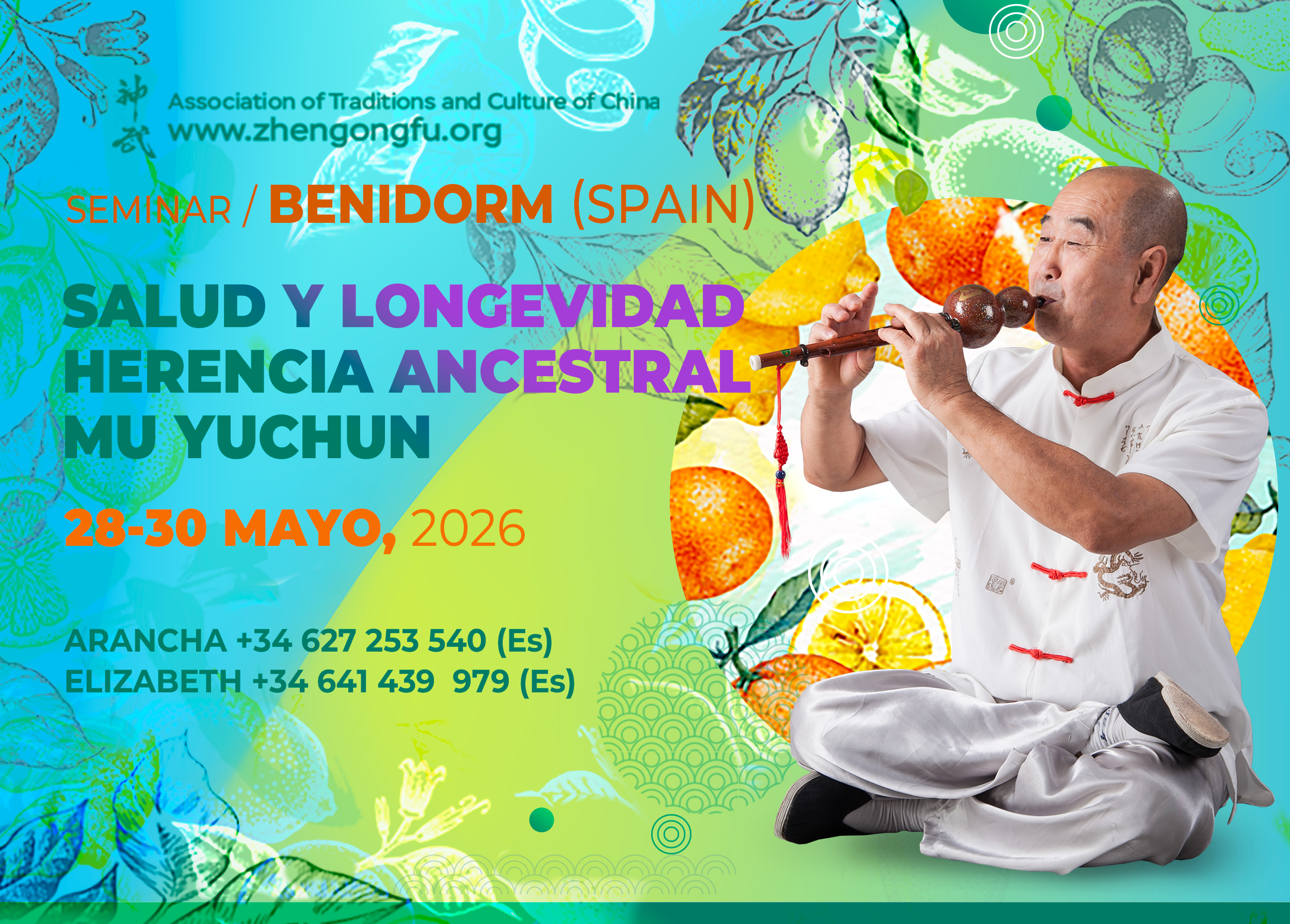 Spain, Benidorm, Seminar, Health, longevity, Ancient Heritage, Mu Yuchun, May, 2026.