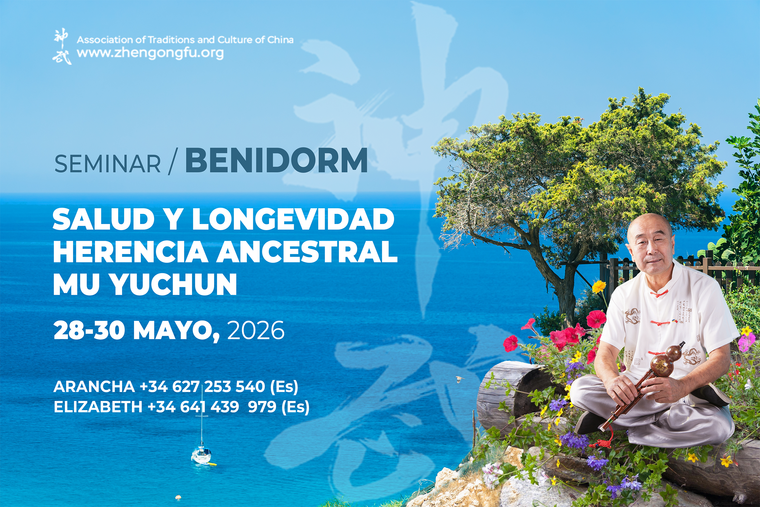 Benidorm. Spain. Seminar, Health, longevity, Ancient Heritage, Mu Yuchun, May, 2026.