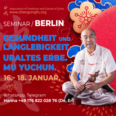 Berlin, Germany, Seminar, Health, longevity, Ancient Heritage, Mu Yuchun, January, 2026.